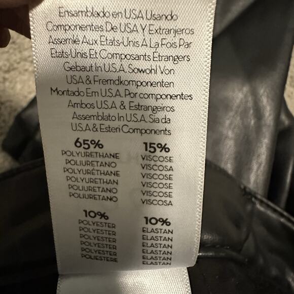 Mother Women 26 The Insider Ankle Faux Leather Pants in Faux Show Black - Picture 13 of 15